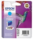 EPSON cartridge T0802 cyan (kolibřík); (originální)