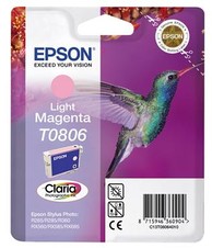 EPSON cartridge T0806 light magenta (kolibřík); (originální)