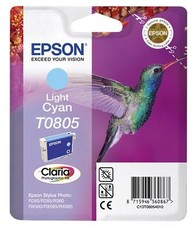 EPSON cartridge T0805 light cyan (kolibřík); (originální)